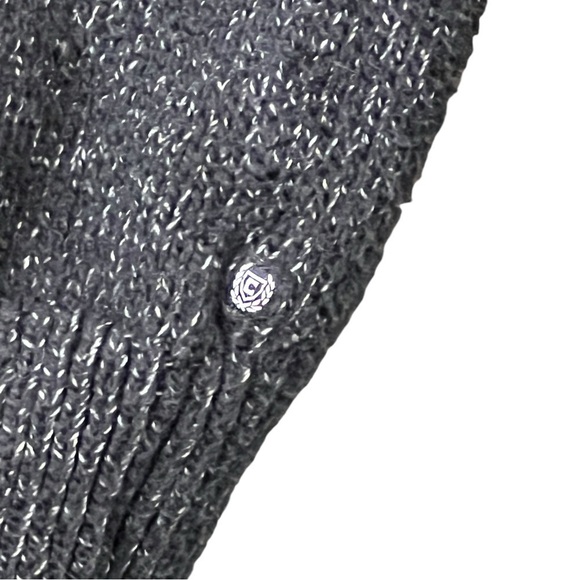 Chaps Ralph Lauren Sweater Men's Small Quarter Zip Mottled Black Pull Over - Picture 6 of 10